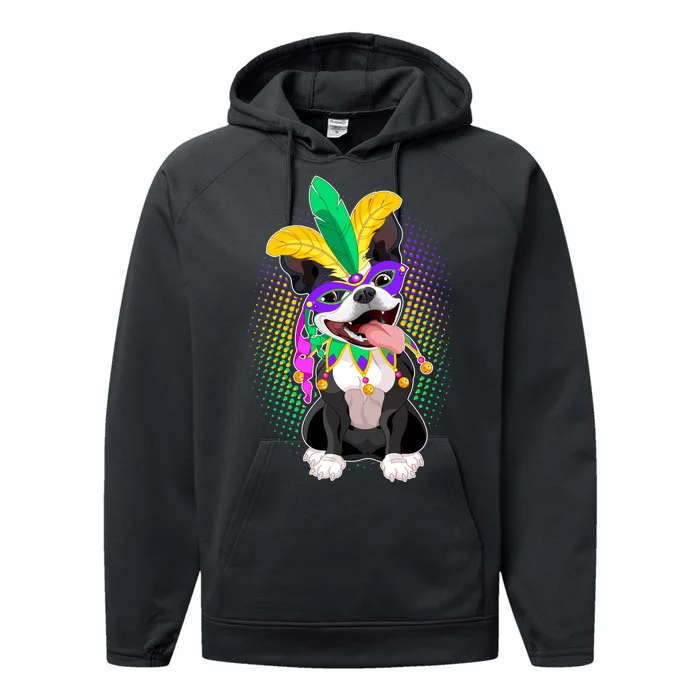 Mardi Gras Party Dog Performance Fleece Hoodie