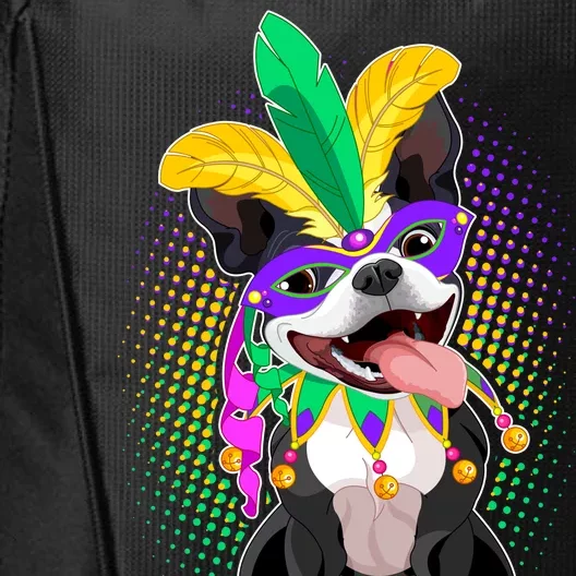 Mardi Gras Party Dog City Backpack