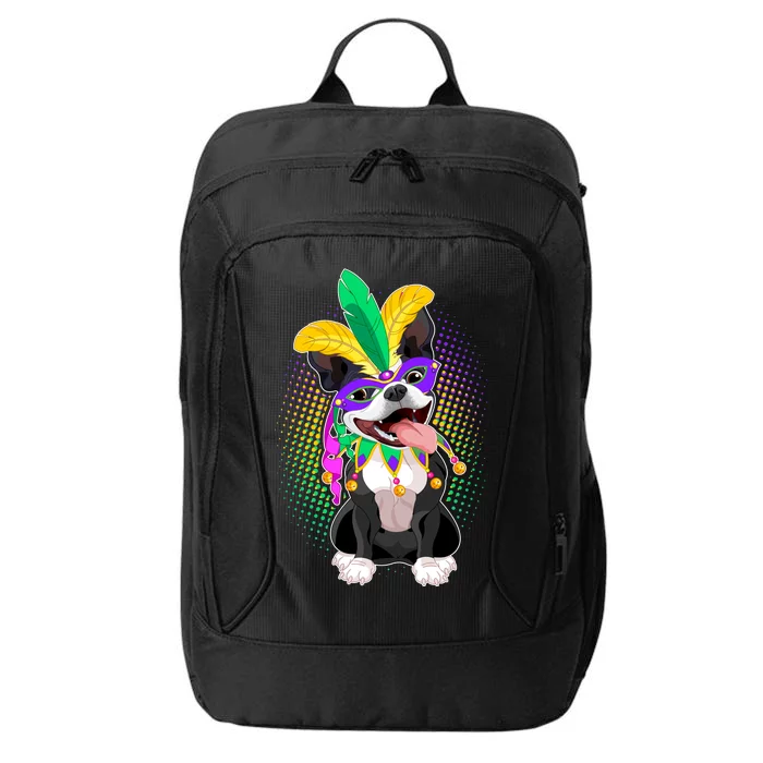 Mardi Gras Party Dog City Backpack