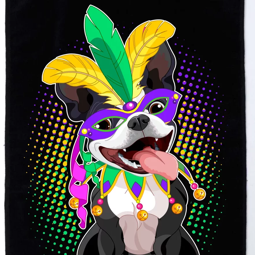 Mardi Gras Party Dog Platinum Collection Golf Towel