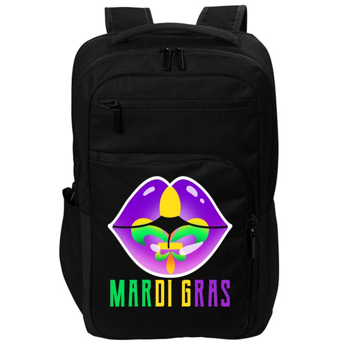 Mardi Gras Party Lips Impact Tech Backpack