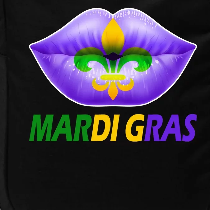 Mardi Gras Party Lips Fleur De Lis Impact Tech Backpack