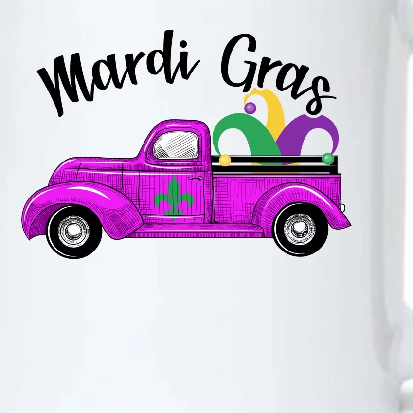 Mardi Gras Party Truck Black Color Changing Mug