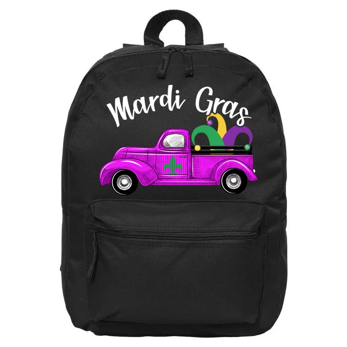 Mardi Gras Party Truck 16 in Basic Backpack