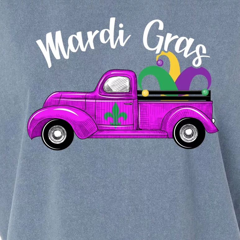 Mardi Gras Party Truck Garment-Dyed Women's Muscle Tee