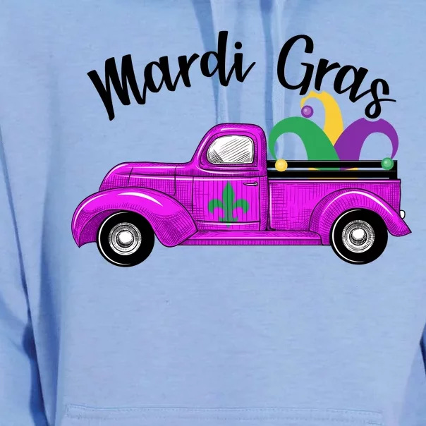 Mardi Gras Party Truck Unisex Surf Hoodie