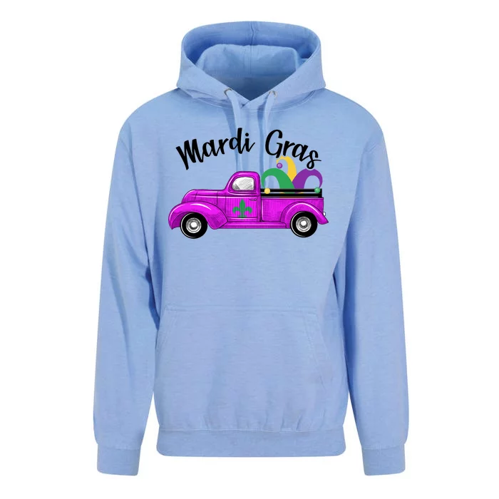 Mardi Gras Party Truck Unisex Surf Hoodie