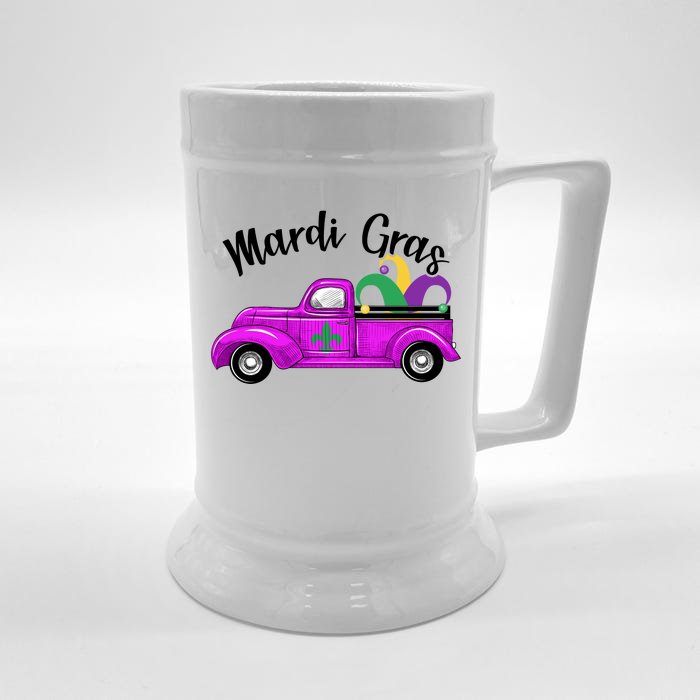 Mardi Gras Party Truck Front & Back Beer Stein