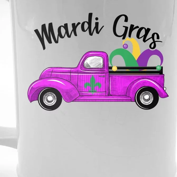 Mardi Gras Party Truck Front & Back Beer Stein