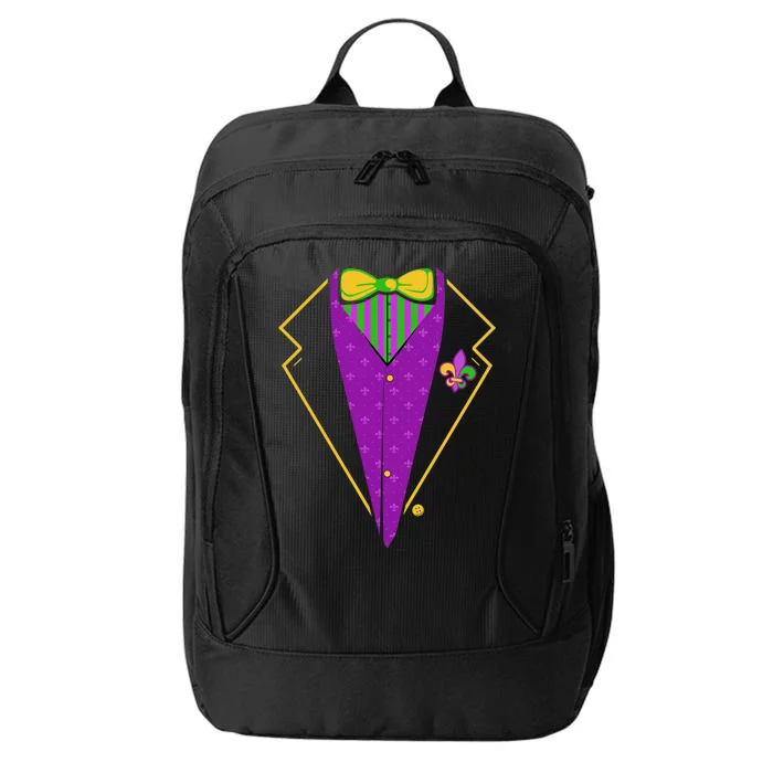 Mardi Gras Party Tux City Backpack