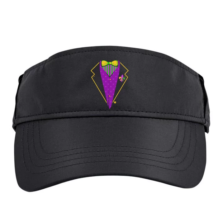 Mardi Gras Party Tux Adult Drive Performance Visor