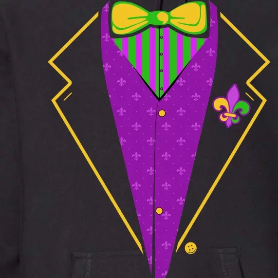 Mardi Gras Party Tux Premium Hoodie