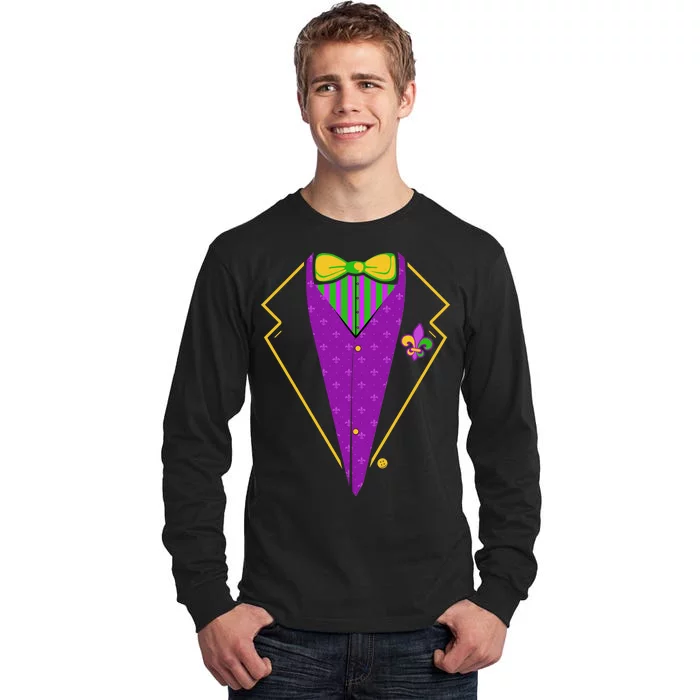 Mardi Gras Party Tux Tall Long Sleeve T-Shirt