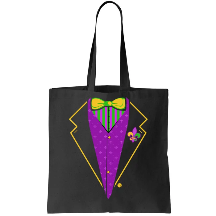 Mardi Gras Party Tux Tote Bag