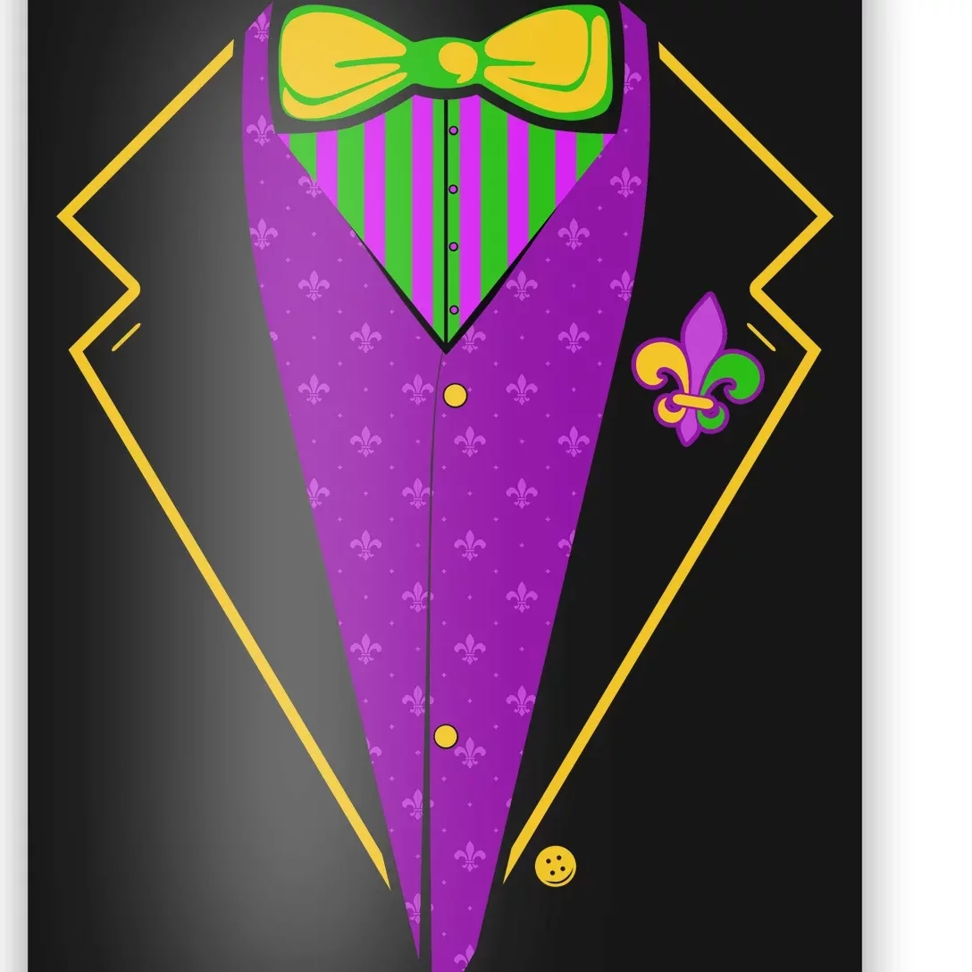 Mardi Gras Party Tux Poster