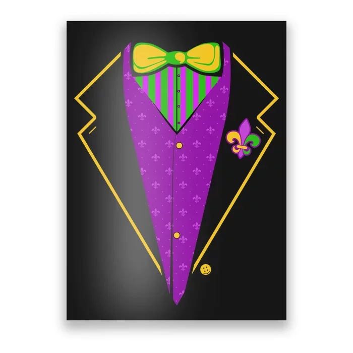 Mardi Gras Party Tux Poster