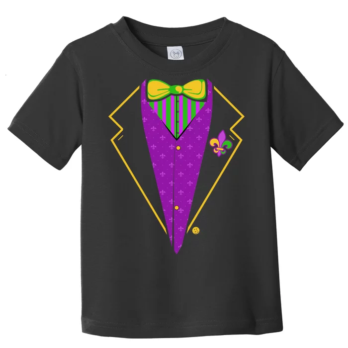 Mardi Gras Party Tux Toddler T-Shirt