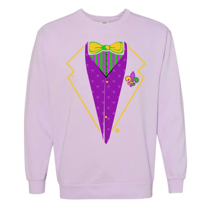 Mardi Gras Party Tux Garment-Dyed Sweatshirt