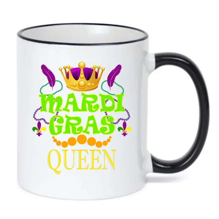 Mardi Gras Queen Black Color Changing Mug