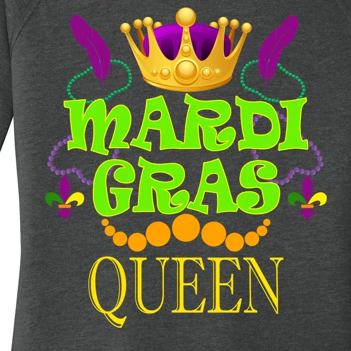 Mardi Gras Queen Women's Perfect Tri Tunic Long Sleeve Shirt