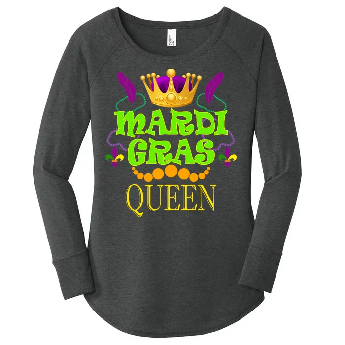 Mardi Gras Queen Women's Perfect Tri Tunic Long Sleeve Shirt