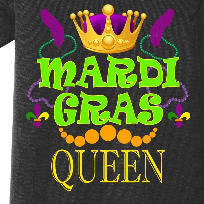 Mardi Gras Queen Baby Bodysuit