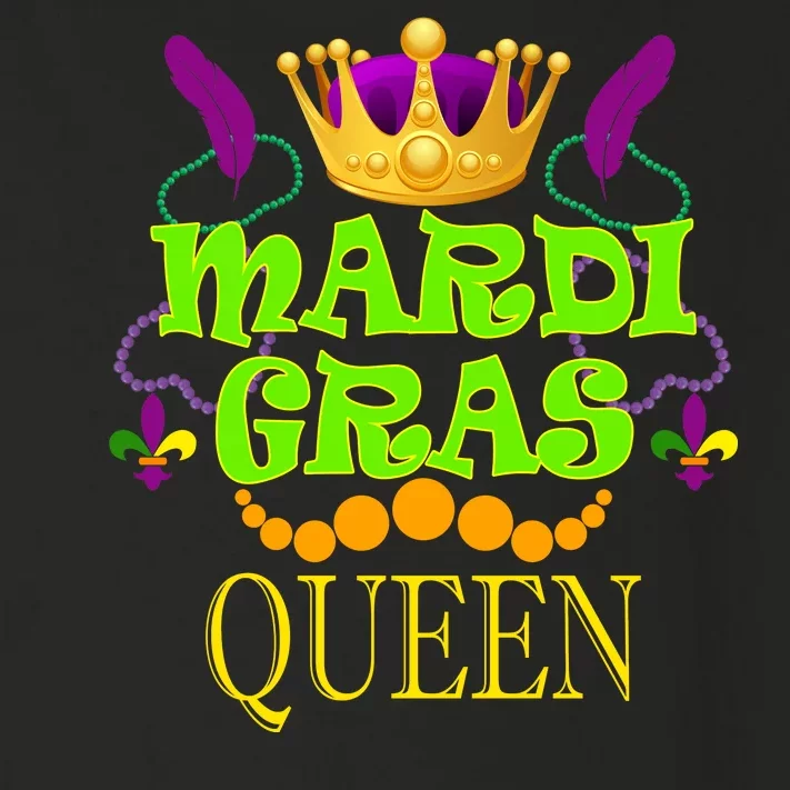 Mardi Gras Queen Toddler Long Sleeve Shirt