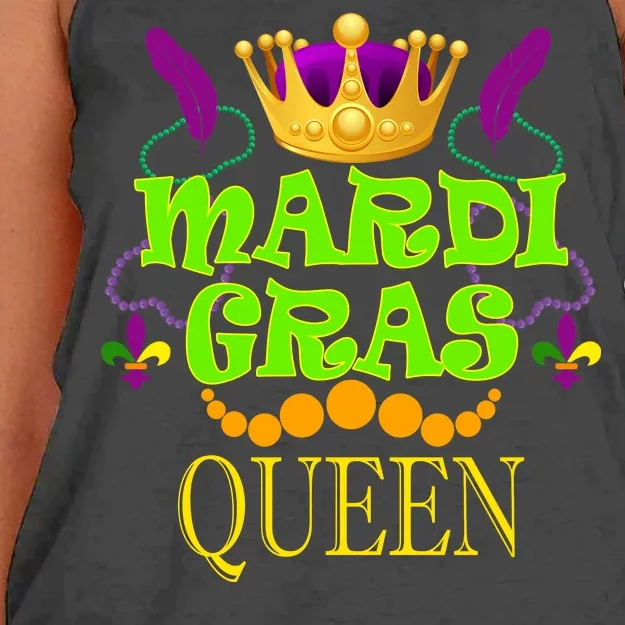 Mardi Gras Queen Women's Knotted Racerback Tank