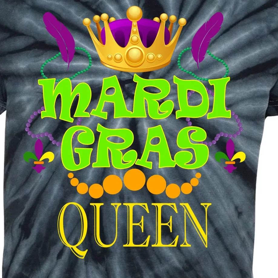 Mardi Gras Queen Kids Tie-Dye T-Shirt