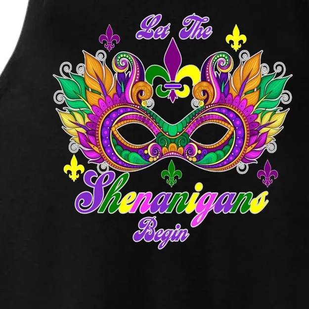 Mardi Gras Shenanigans Ladies Tri-Blend Wicking Tank