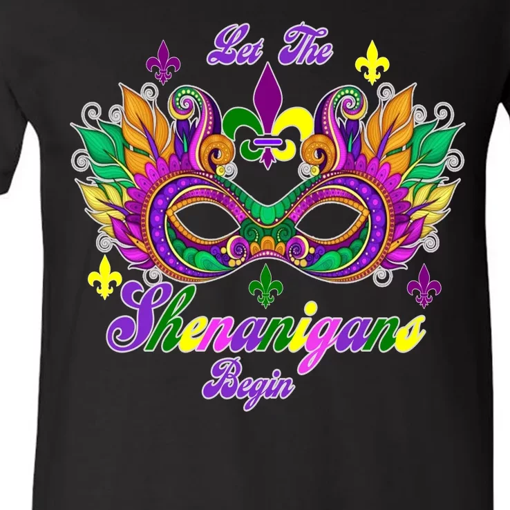 Mardi Gras Shenanigans V-Neck T-Shirt