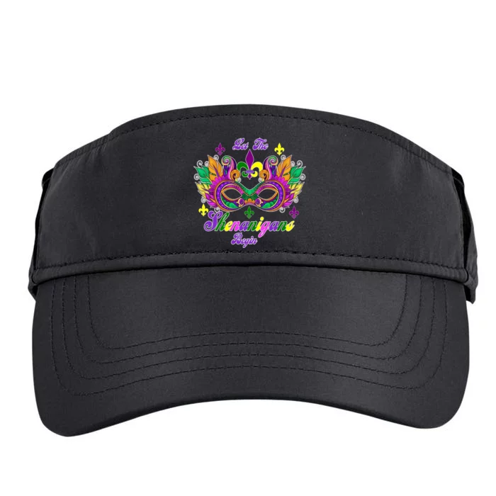 Mardi Gras Shenanigans Adult Drive Performance Visor