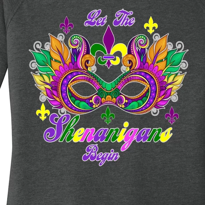 Mardi Gras Shenanigans Women's Perfect Tri Tunic Long Sleeve Shirt