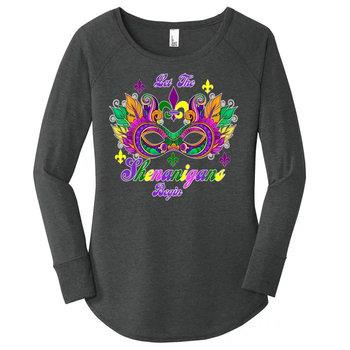 Mardi Gras Shenanigans Women's Perfect Tri Tunic Long Sleeve Shirt