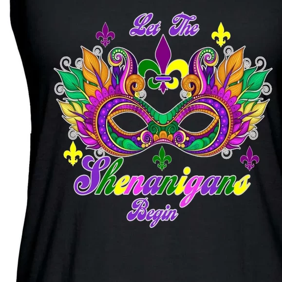 Mardi Gras Shenanigans Ladies Essential Flowy Tank