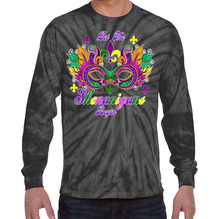 Mardi Gras Shenanigans Tie-Dye Long Sleeve Shirt