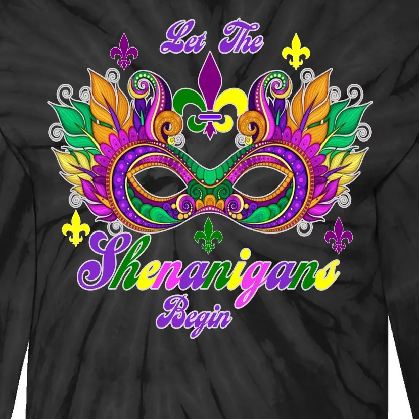 Mardi Gras Shenanigans Tie-Dye Long Sleeve Shirt