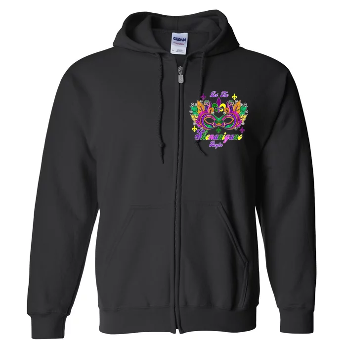 Mardi Gras Shenanigans Full Zip Hoodie