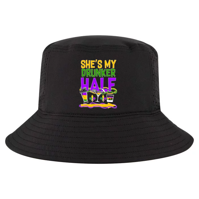 Mardi Gras She's My Drunker Half Cool Comfort Performance Bucket Hat