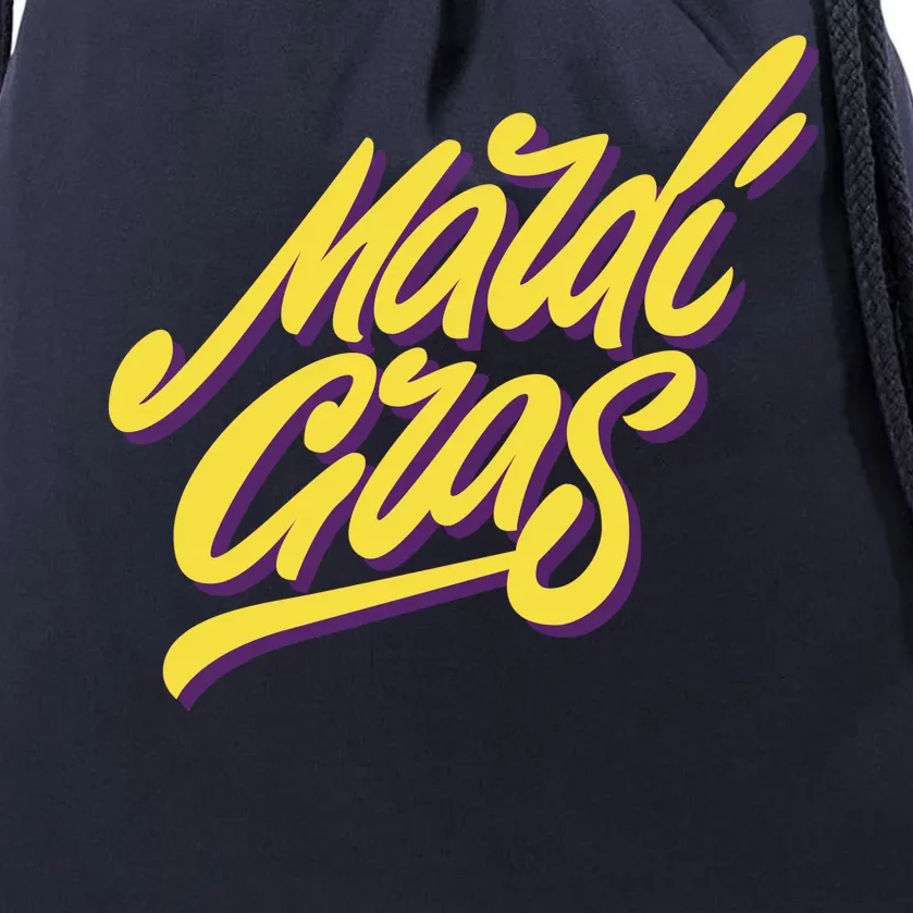 Mardi Gras Simple Style Drawstring Bag