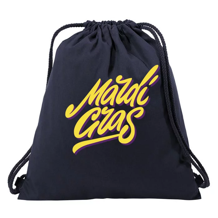 Mardi Gras Simple Style Drawstring Bag