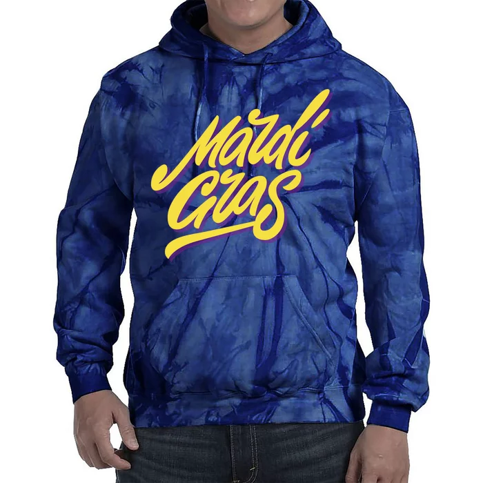 Mardi Gras Simple Style Tie Dye Hoodie