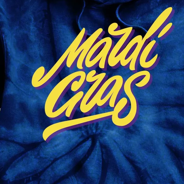 Mardi Gras Simple Style Tie Dye Hoodie