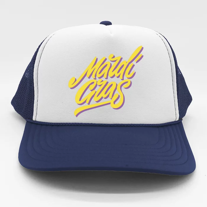 Mardi Gras Simple Style Trucker Hat