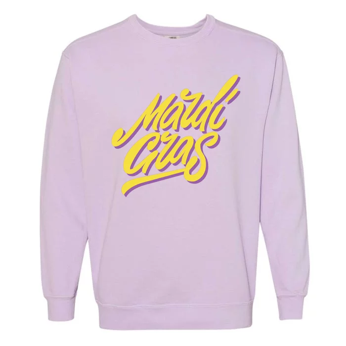 Mardi Gras Simple Style Garment-Dyed Sweatshirt