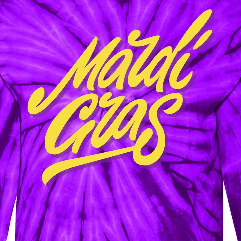 Mardi Gras Simple Style Tie-Dye Long Sleeve Shirt