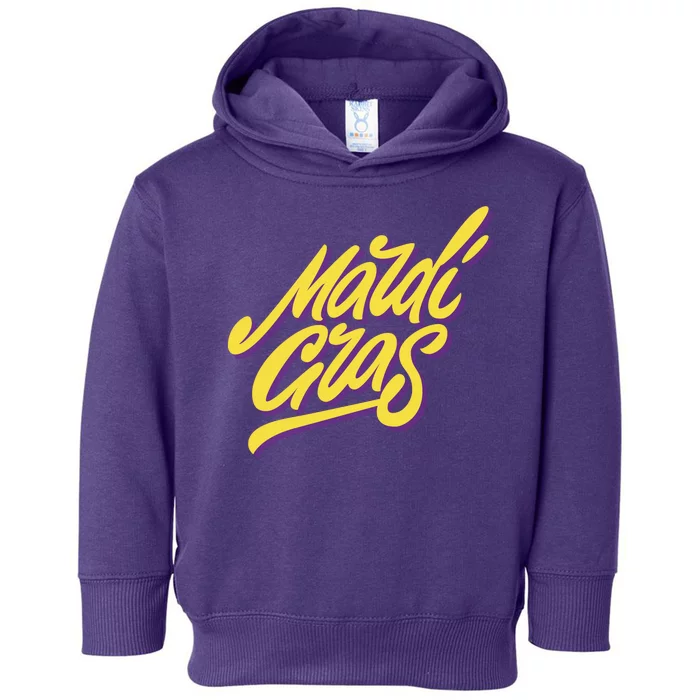 Mardi Gras Simple Style Toddler Hoodie