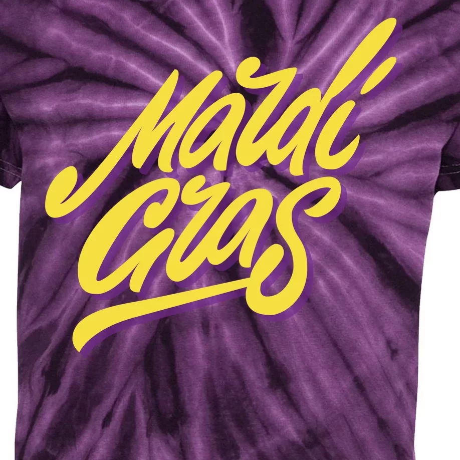 Mardi Gras Simple Style Kids Tie-Dye T-Shirt