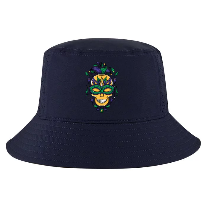 Mardi Gras Skull Mask Cool Comfort Performance Bucket Hat