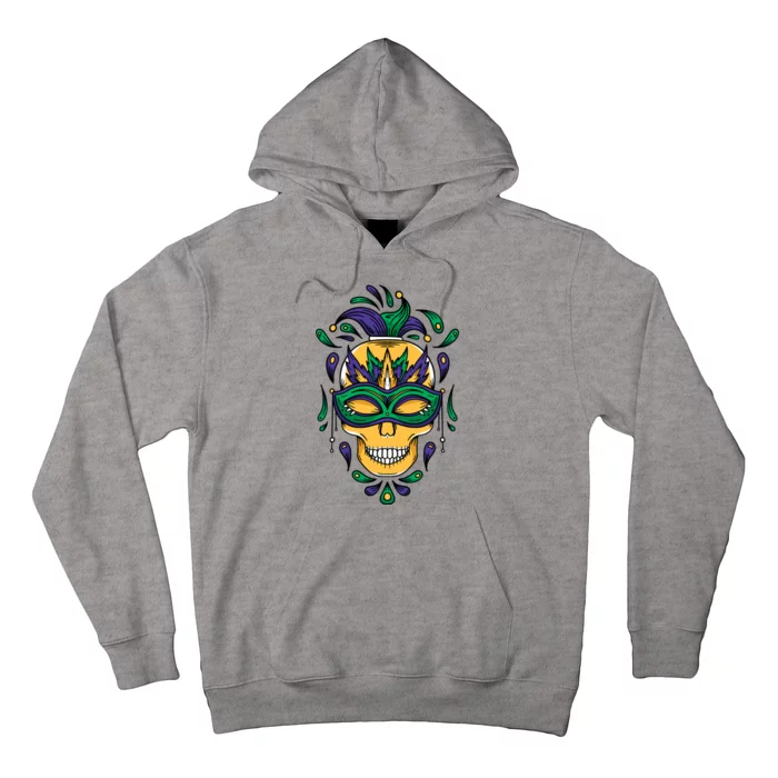 Mardi Gras Skull Mask Hoodie